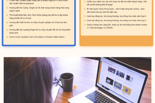 Web giới thiệu khoá học