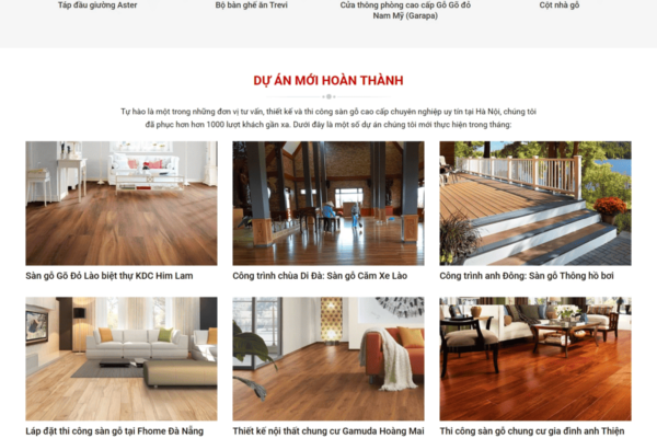 Website nội thất sàn gỗ